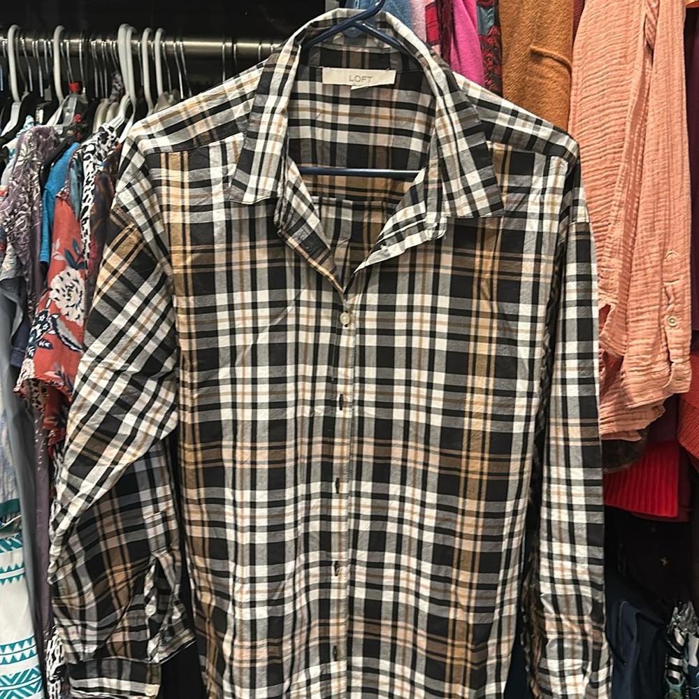 Brown plaid tunic